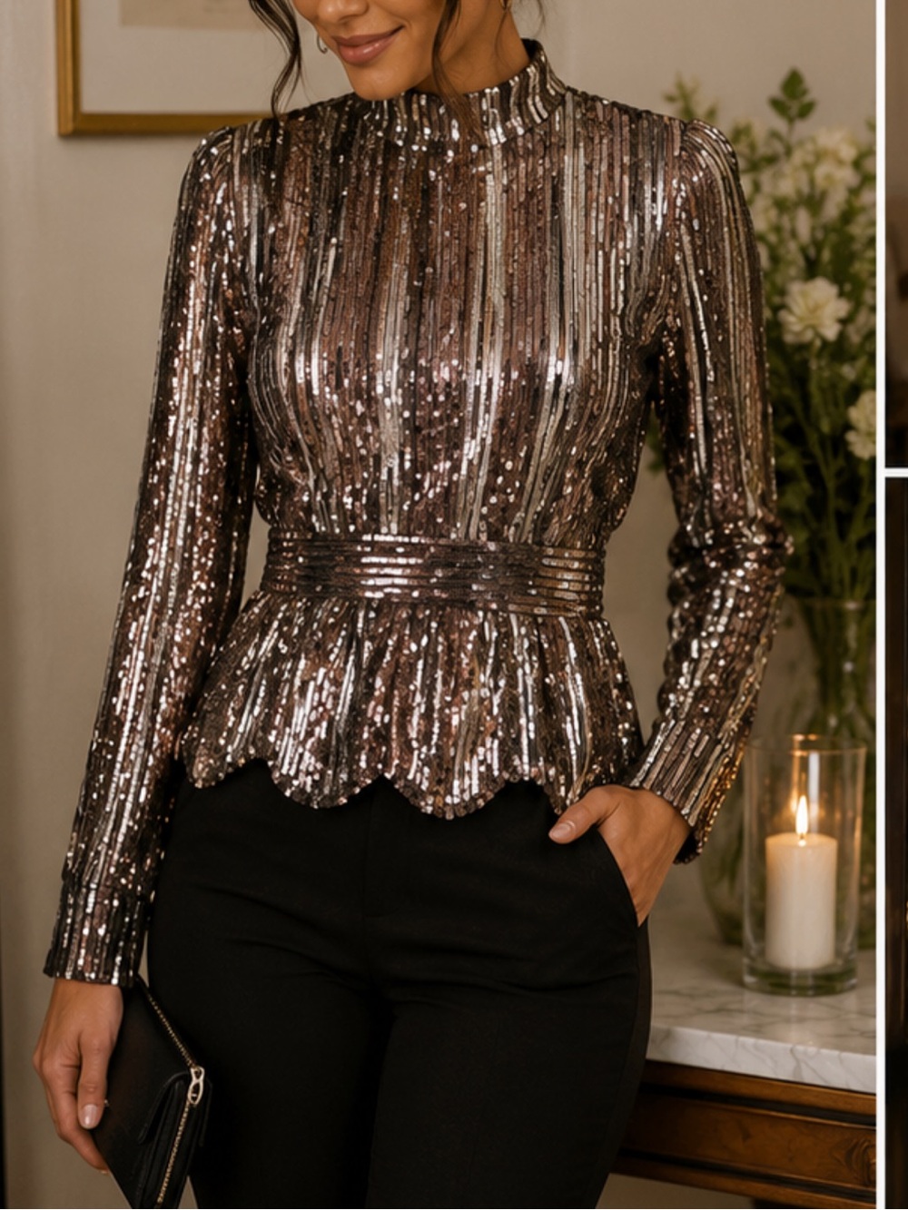 - Derek Lam Crosby 10  Sequin top